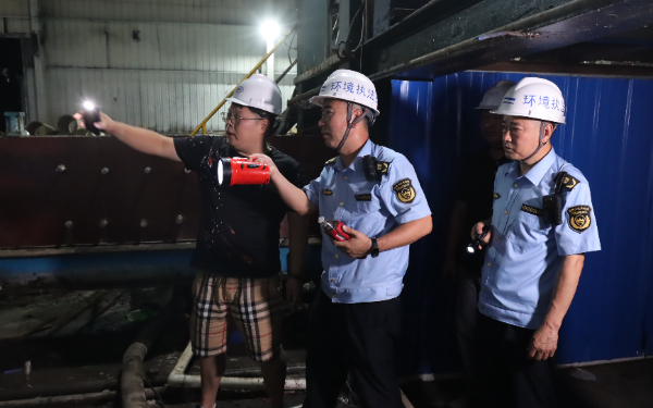 中国环境APP滨州博兴分局开展突击夜查