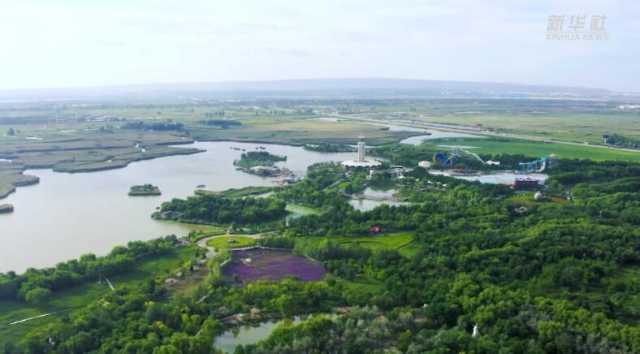 新华全媒+｜来看西北“国际湿地城市”的湖光水色