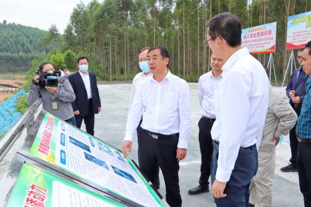 广西壮族自治区生态环境厅厅长陈亮深入来宾四县市调研