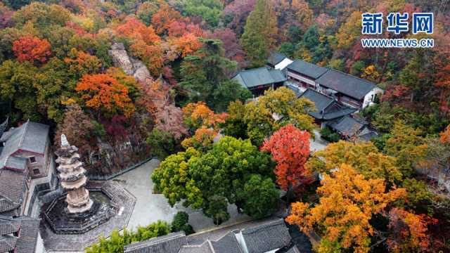 【“飞阅”中国】层林尽染 栖霞胜景宛若彩绘